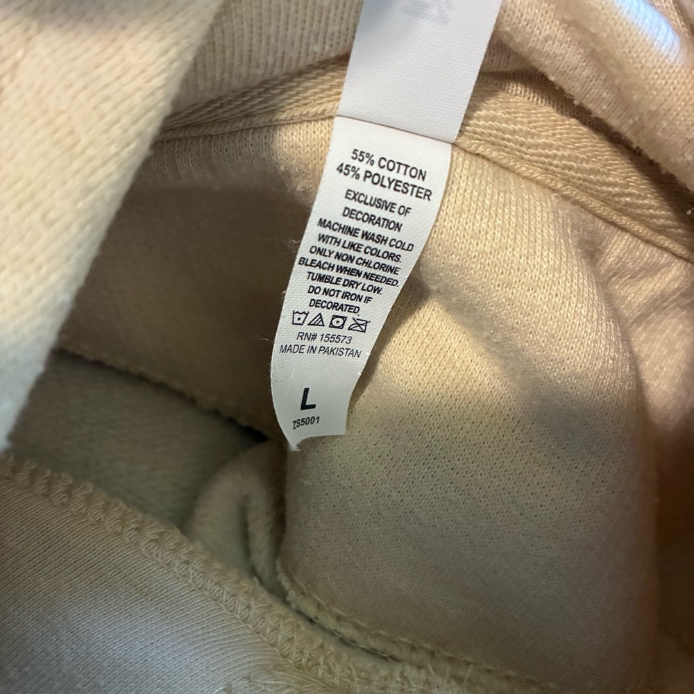 Zuni Women's Sweatshirt Size L Graphic Print Kangaroo Pocket Hooded Cotton Blend - Picture 4 of 6